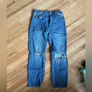 Abercrombie Straight Leg High Rise Jean